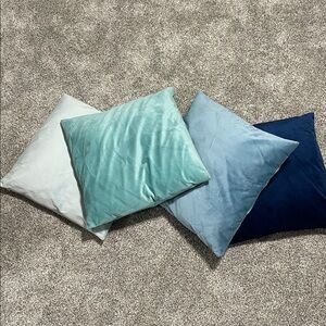 Set of Four Decorative Throw Pillow Cases